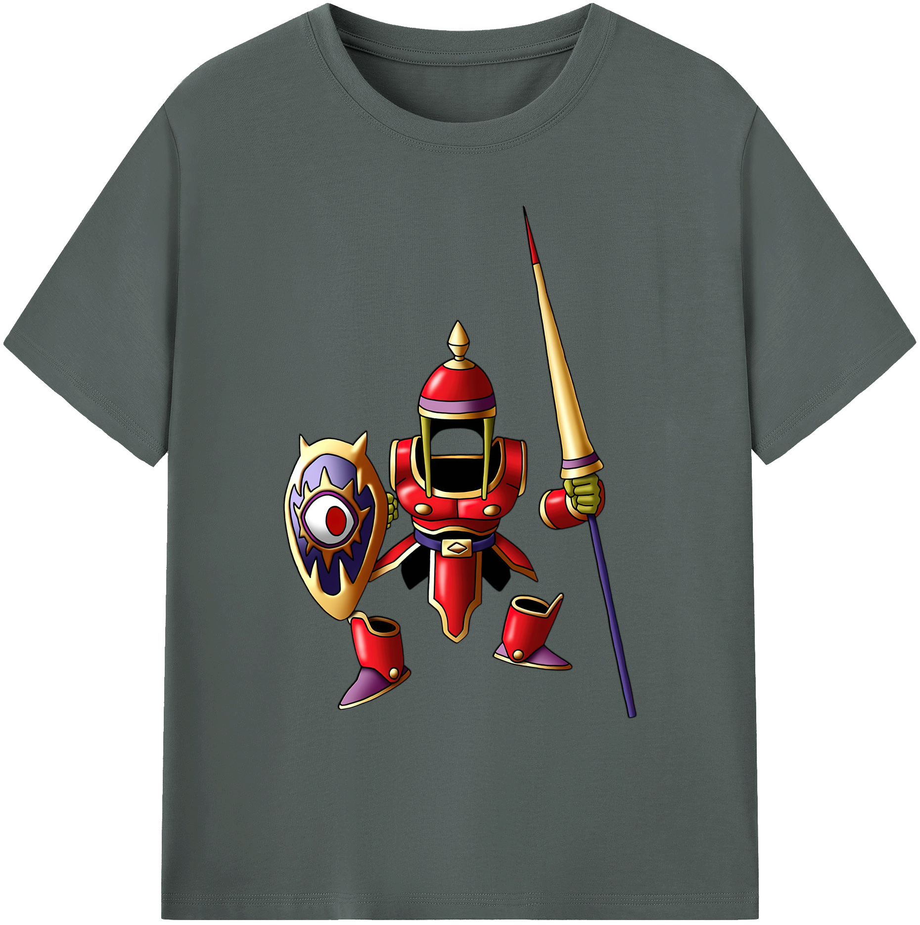 （画像用） ドラゴンクエスト Doragon Kuesuto Dragon Quest 綿100％ メンズ半袖Tシャツ｜肌触りやわらか＆通気性